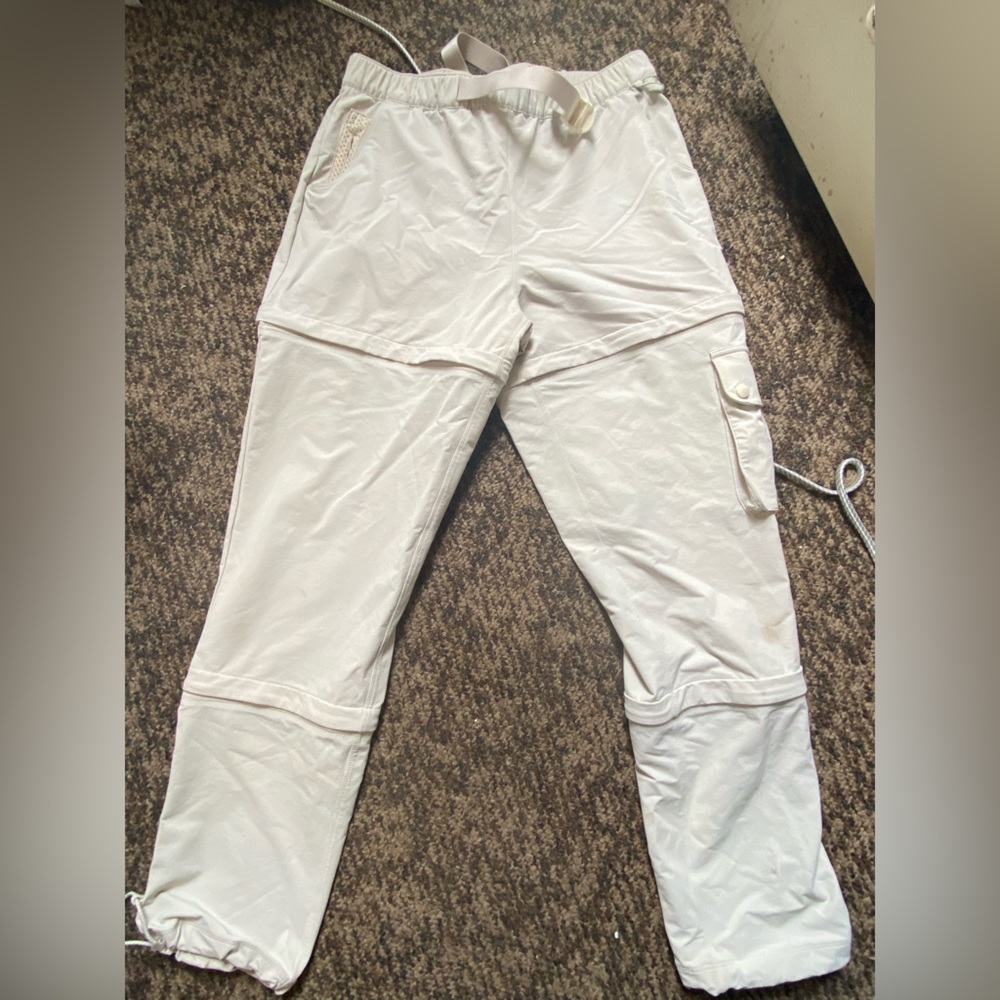 Outdoor Voices RecTrek Zip-Off pant in bone